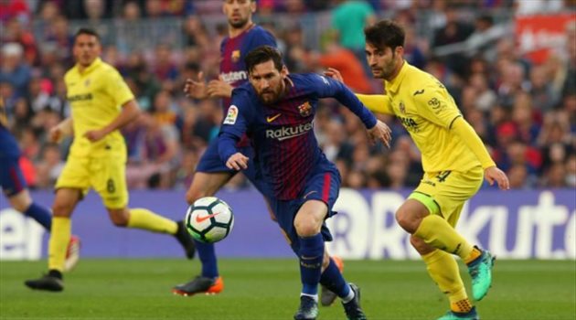برشلونة يقرب ميسي من "الحذاء الذهبي" بخماسية في فياريال