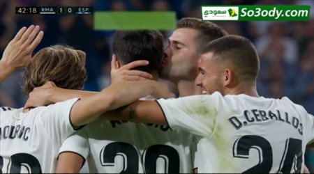 اهداف مباراة .. ريال مدريد 1 - 0 اسبانيول .. الدوري الاسباني