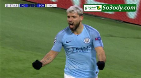 هدف مانشستر سيتي الثاني في مرمى شالكه بدوري أبطال أوروبا