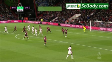 أهداف مباراة .. بورنموث 2 - 1 كريستال بالاس .. الدوري الانجليزي