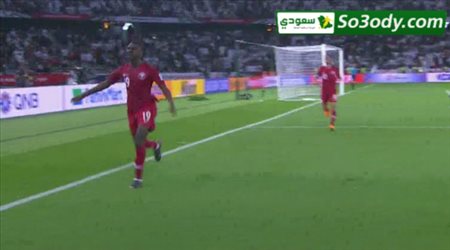 الهدف الاول لقطر في مرمى السعودية .. كأس اسيا