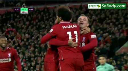 اهداف مباراة .. ليفربول 5 - 1 ارسنال .. الدوري الانجليزي