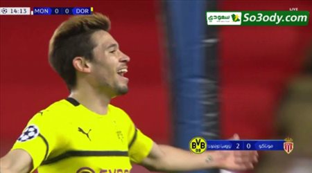 اهداف مباراة .. موناكو 0 - 2 بروسيا دورتموند .. دوري أبطال أوروبا