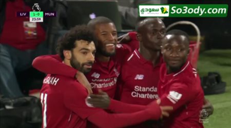 الهدف الاول لليفربول في مرمى مانشستر يونايتد .. الدوري الانجليزي