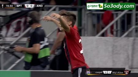 اهداف مباراة .. ترنافا - سلوفاكيا	1 - 0	أندرلخت - بلجيكا	 .. الدوري الاوروبي