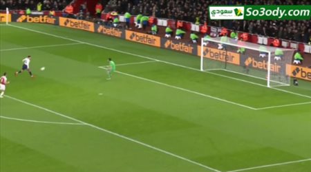 الهدف الثاني لتوتنهام في مرمى ارسنال .. كاس الرابطة الانجليزية