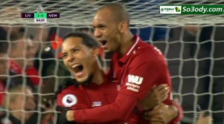 هدف ليفربول الرابع في شباك نيوكاسل ... الدوري الانجليزي