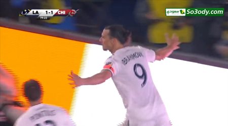 إبراهيموفيتش يسجل أول أهدافه في الدوري الأمريكي