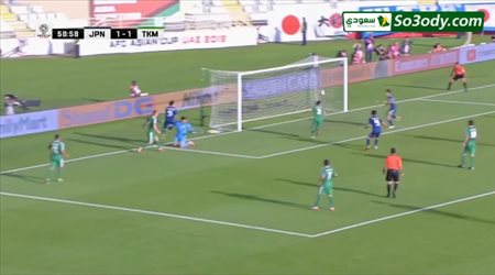 منتخب اليابان يحرز هدفين في اقل من ثلات دقائق في مرمي تركمستان .. كأس امم اسيا