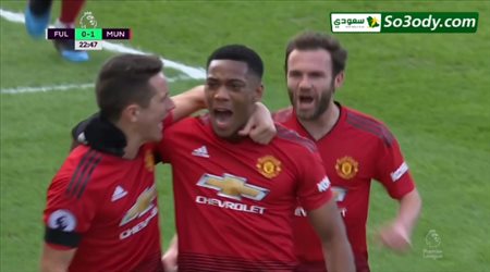 أهداف الشوط الاول لمباراة .. فولهام 0 - 2 مانشستر يونايتد .. الدوري الانجليزي