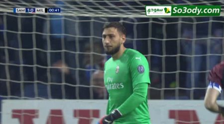 اهداف مباراة .. سامبدرويا 1 - 0 ميلان .. الدوري الايطالي
