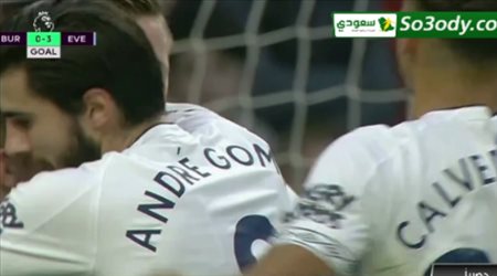 اهداف مباراة .. بيرنلي 1 - 5 ايفرتون .. الدور الانجليزي