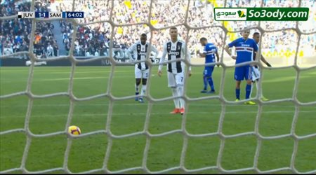 رونالد يحرز هدف الثاني في شباك سامبدوريا .. الدوري الايطالي