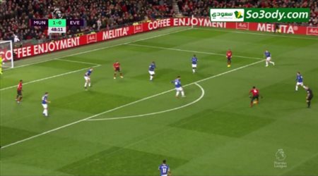 أهداف مباراة .. مانشستر يونايتد 2 - 1 ايفرتون .. الدوري الانجليزي