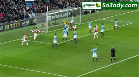 هدف التعادل لارسنال في مرمى مانشستر سيتي .. الدوري الانجليزي