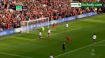 هدف ليفربول الثاني في مرمي بورنموث .. الدوري الانجليزي