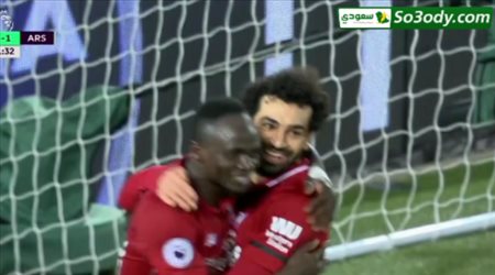 الهدف الثالث لليفربول في مرمى ارسنال .. الدوري الانجليزي