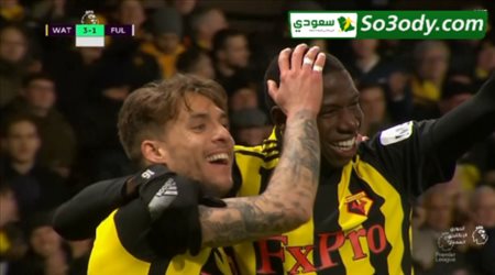 اهداف مباراة .. واتفورد 4 - 1 فولهام .. الدوري الانجليزي