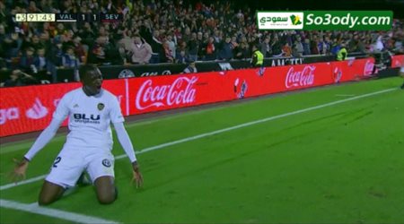 أهداف مباراة .. فالنسيا 1 - 1 إشبيلية .. الدوري الاسباني