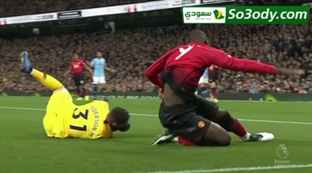 الهدف الاول لمانشستر يونايتد في مرمى مانشستر سيتي .. الدوري الانجليزي