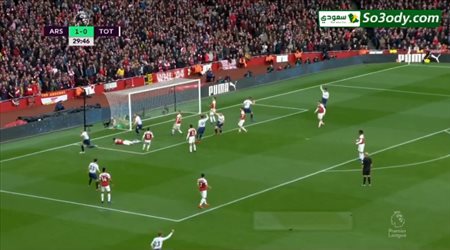 أهداف الشوط الاول .. ارسنال 1 - 2 توتنهام .. الدوري الانجليزي