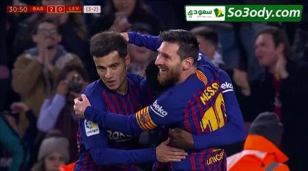 اهداف مباراة .. برشلونة  3-0  ليفانتي .. كاس اسبانيا