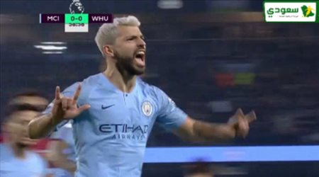 اهداف مباراة .. مانشستر سيتي 1 - 0 وست هام .. الدوري الانجليزي