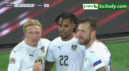 اهداف مباراة ..  إيرلندا الشمالية	1 - 2	النمسا ..  دوري الأمم الأوروبية