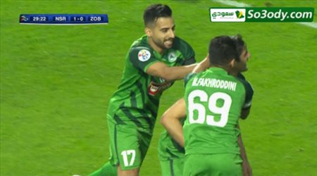 هدف التعادل  لذوب آهن اصفهان في مرمى النصر .. دوري ابطال اسيا