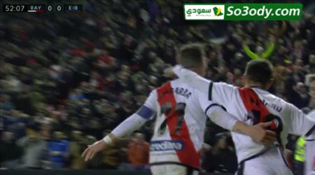 اهداف مباراة .. رايو فاليكانو	1 - 0 إيبار	.. الدوري الاسباني