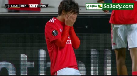 اهداف مباراة .. بنفيكا 4 - 2 آينتراخت فرانكفورت .. الدوري الاوروبي