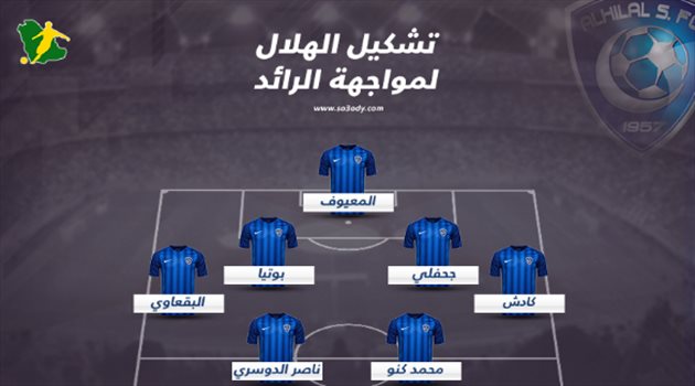 دوري المحترفين| الحبسي "ع الدكة".. تعرف على تشكيل الهلال أمام الرائد