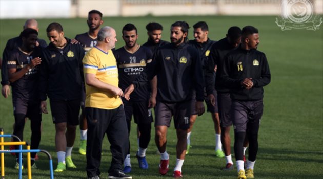 دوري المحترفين| النصر يواصل تحضيراته لكلاسيكو الاتحاد