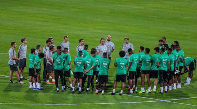 سوبر كلاسيكو| الأخضر يستأنف تدريباته استعدادا لمواجهة العراق