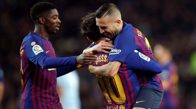  الدوري الإسباني| فيديو.. برشلونة يواصل التحليق على القمة بثنائية ديمبلي وميسي