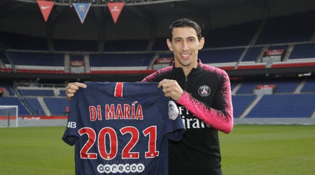رسميا.. باريس سان جيرمان يجدد عقد دي ماريا حتى 2021