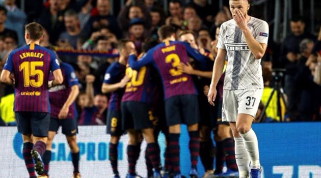 دوري الأبطال| برشلونة ينفرد بصدارة المجموعة بثنائية في إنتر ميلان رغم غياب ميسي