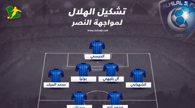 ديربي الرياض| إدواردو وجوميز يقودان تشكيل الهلال أمام النصر