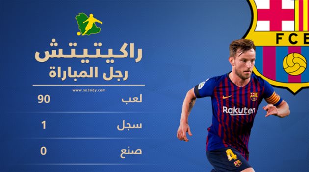 بالأرقام.. هدف راكيتيتش يزين تتويجه بلقب الأفضل في الكلاسيكو