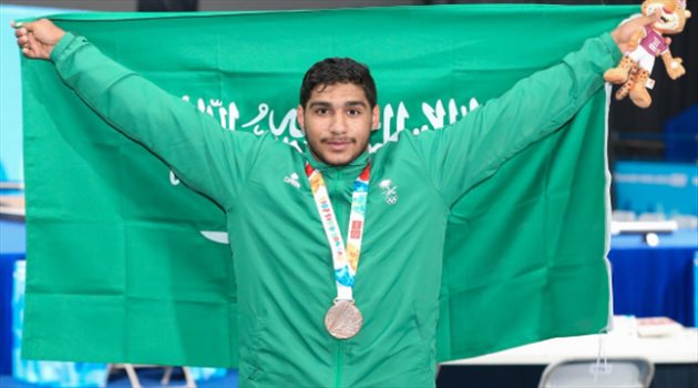 علي العثمان يمنح المملكة برونزية أولمبياد الشباب