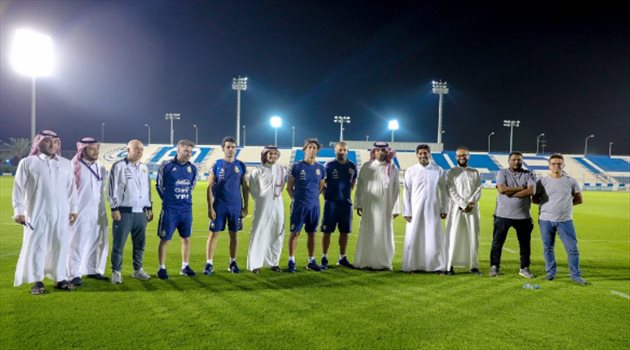 منتخب الأرجنتين يتدرب في مقر الهلال