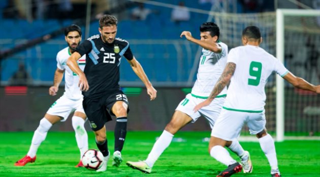سوبر كلاسيكو| مدافع العراق: تلقينا خسارة ثقيلة ونطمح للتصحيح أمام الأخضر