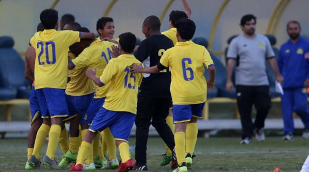 "كارثة" في مباراة النصر والشباب بدوري البراعم