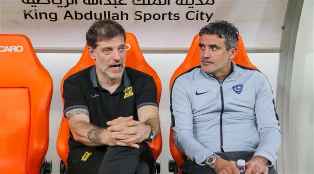 صورة| قبل كلاسيكو المملكة.. مشهد "رائع" بين مدربي الهلال والاتحاد