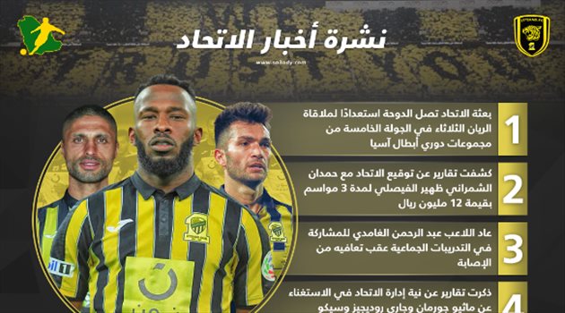 نشرة الاتحاد| "ضم ظهير الفيصلي" والاستغناء عن الثلاثي الأجنبي