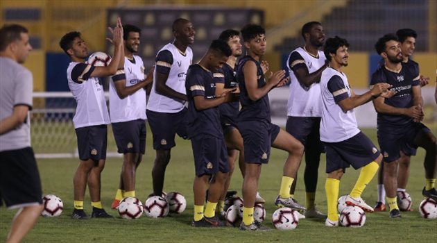  دوري المحترفين| النصر يستأنف تدريباته استعدادا لمواجهة الحزم