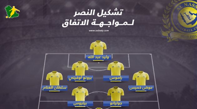  دوري المحترفين| تشكيل هجومي "كاسح" للنصر أمام الاتفاق