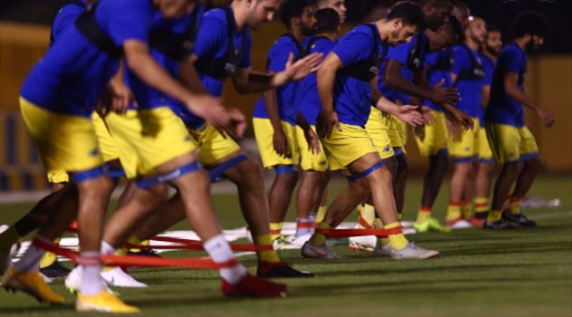 دوري المحترفين| النصر يواصل تدريباته استعدادا لمواجهة التعاون