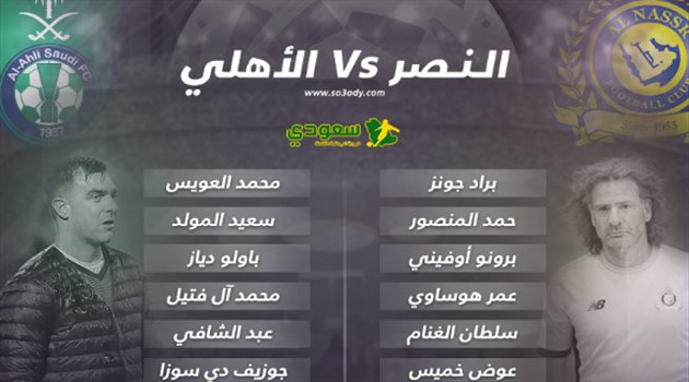 دوري المحترفين| تعرف على تشكيل النصر والأهلي في قمة "الملز"