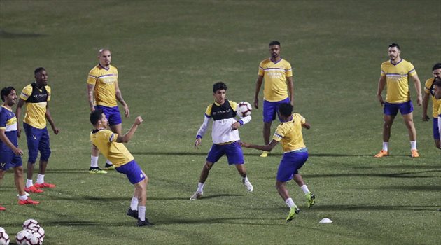 النصر ينهي تدريباته استعدادا لمواجهة الباطن في ختام دوري المحترفين
